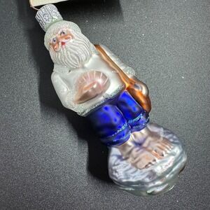 2000 Patricia Breen Cape Cod Nichols 4" Ornament Aquatic Blue Nautical